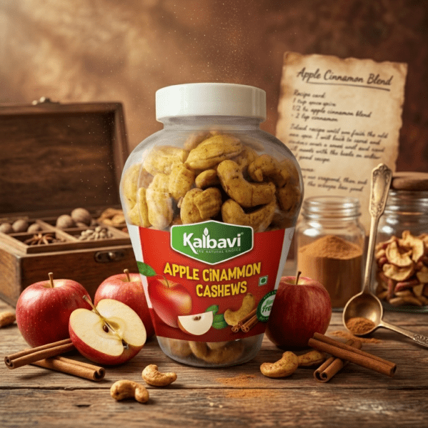 Kalbavi Apple Cinnamon Cashews Jar 250g