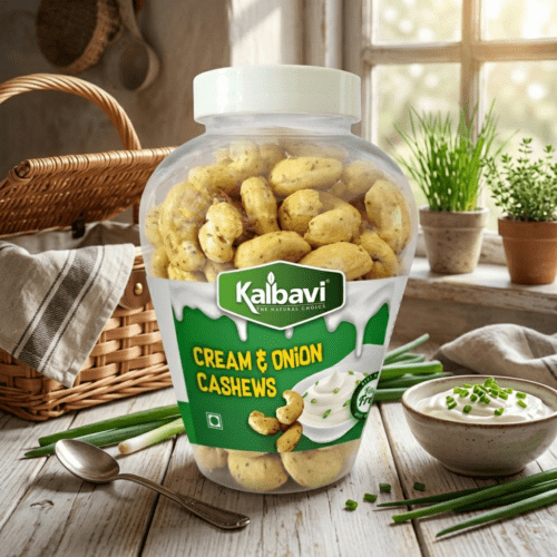 Kalbavi Cream and Onion Cashews Jar - 250g