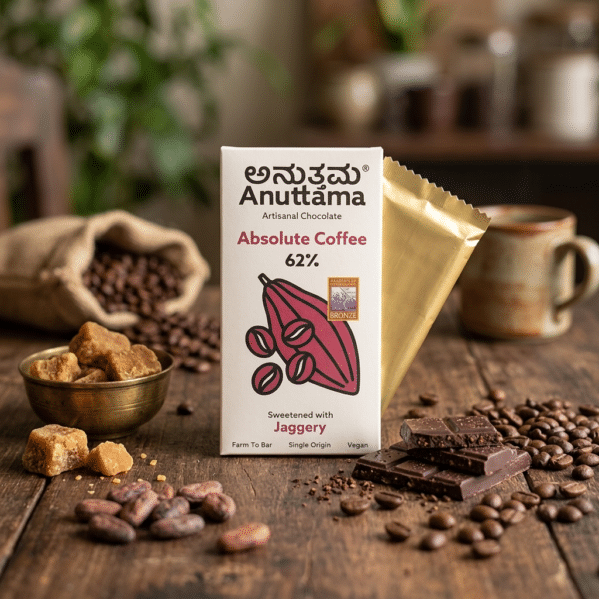 Anuttama Absolute Coffee 62% Artisanal Dark Chocolate